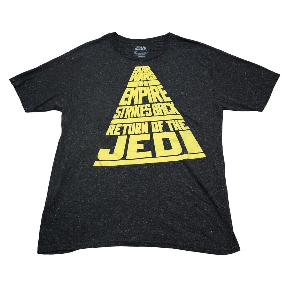 Star Wars Shirt Mens XL Black Fifth Sun Short Sleeve Round Neck Knit Print Tee